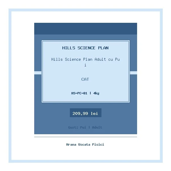 Hills Science Plan Adult cu Pui