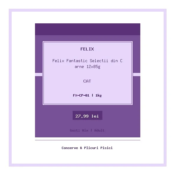 Felix Fantastic Selectii din Carne 12x85g