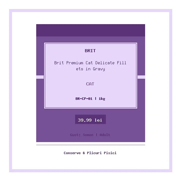 Brit Premium Cat Delicate Fillets in Gravy