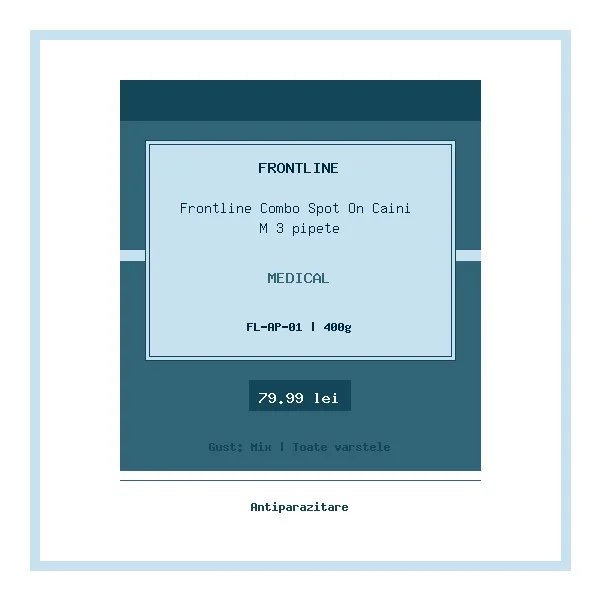 Frontline Combo Spot On Caini M 3 pipete